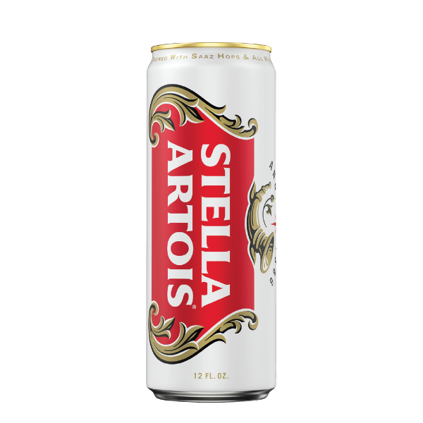 Stella Artois is a Belgian pilsner beer known for its crisp, slightly bitter taste with a floral aroma, balanced malt sweetness, and dry finish, brewed with Saaz hops, malted barley, and water.